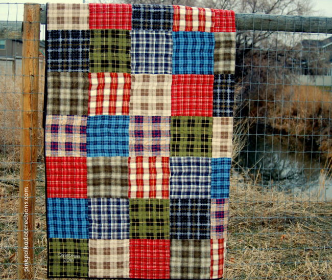 plaid flannel quilt