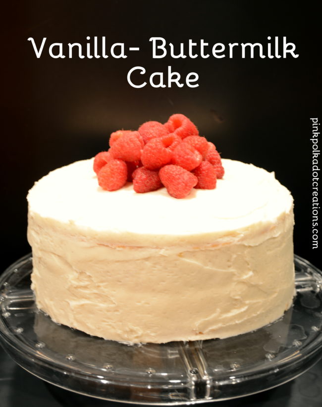 vanilla-buttermilk cake