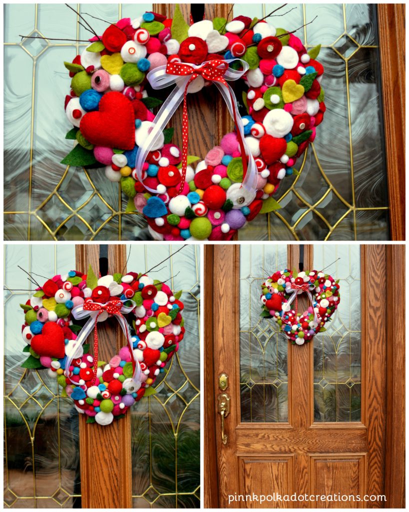 Wool Valentine Wreath