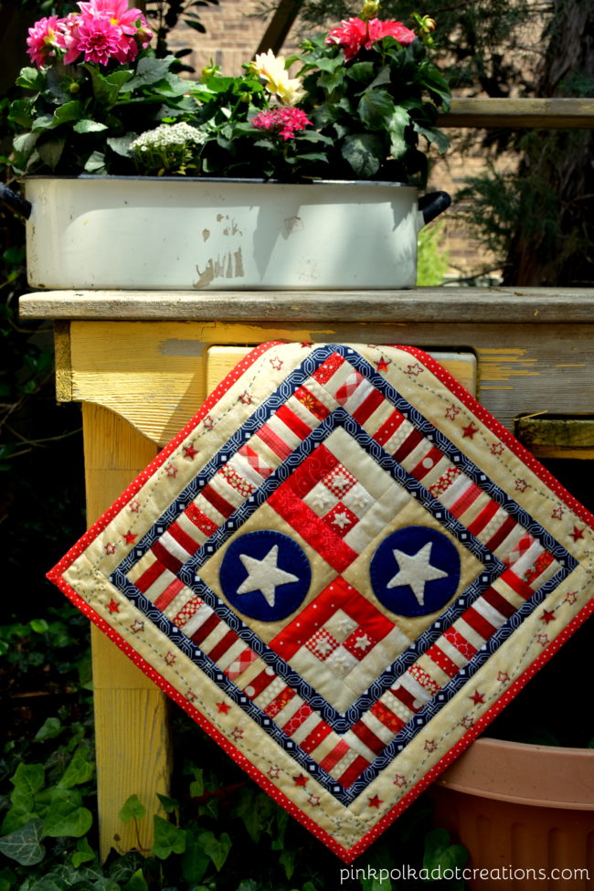 star crossed mini quilt