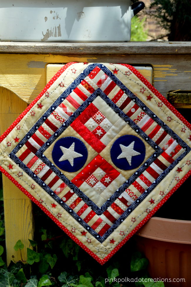 star crossed mini quilt