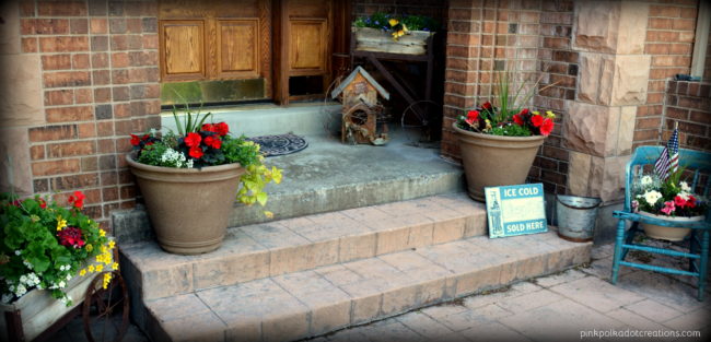 front courtyard