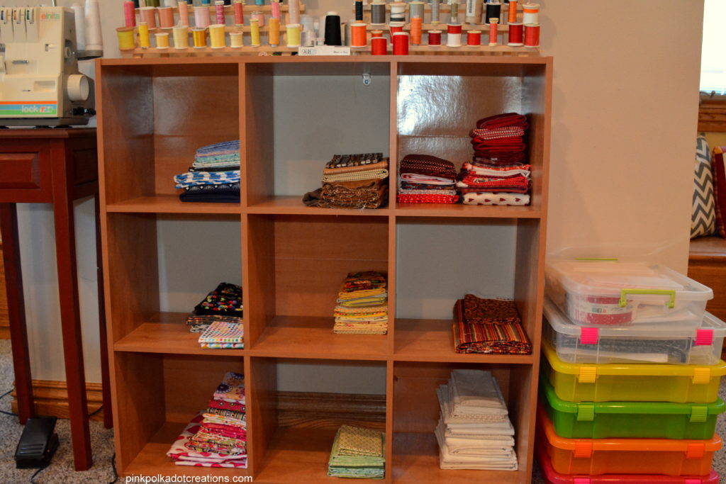 sewing room organization