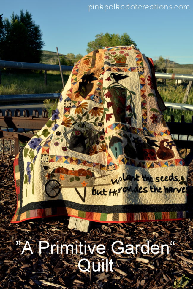 a primitive garden quilt