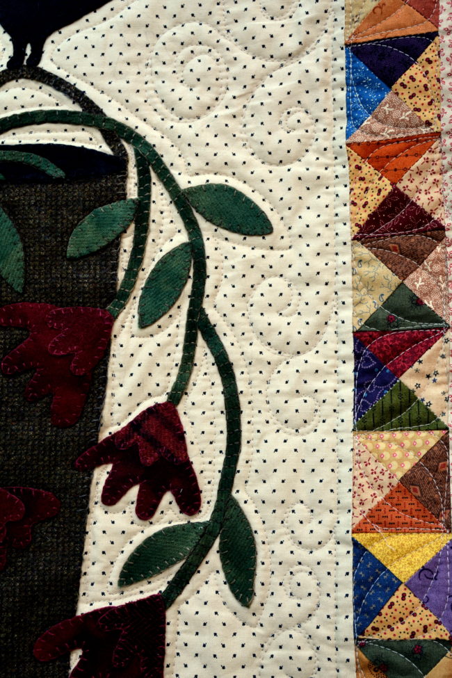 primitive garden quilt