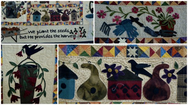 a primitive garden quilt