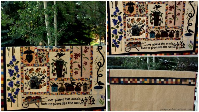 a primitive garden quilt