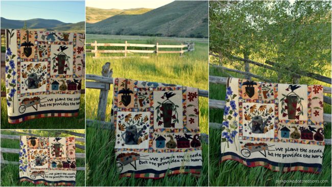 a primitive garden quilt