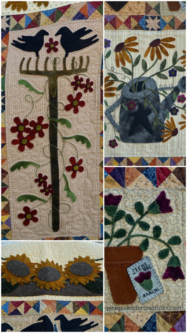 a primitive garden quilt