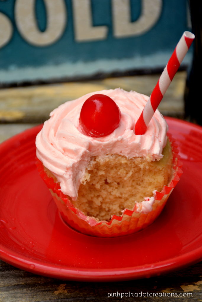 cherry cola cupcakes