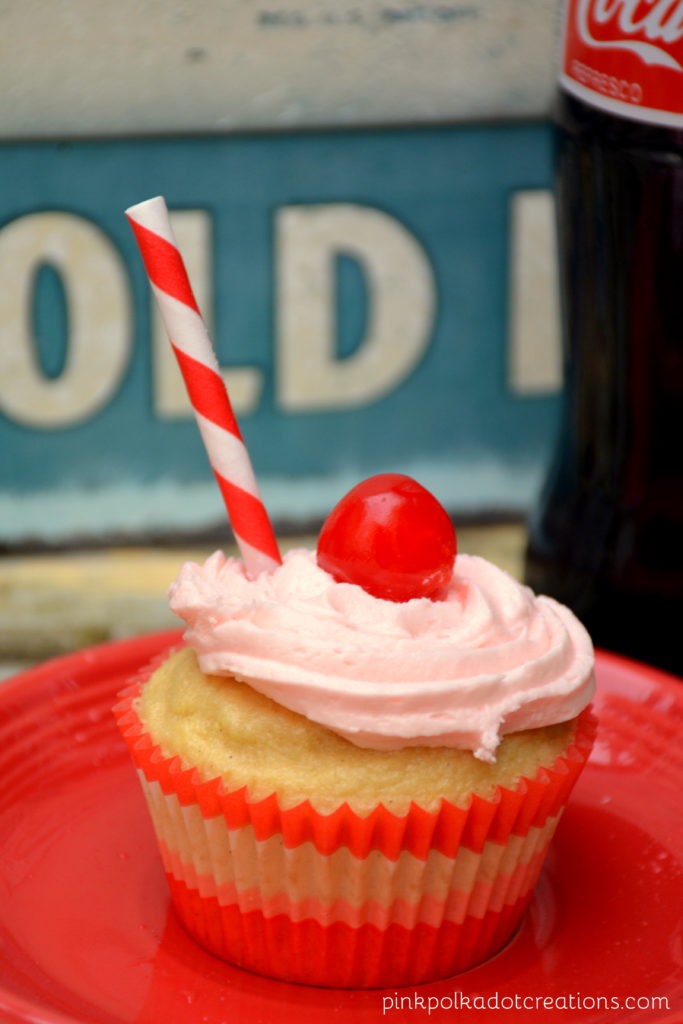 cherry cola cupcakes