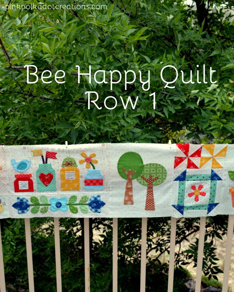 Bee Happy Quilt- row 1