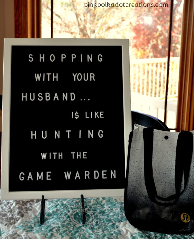 shopping with your husband...