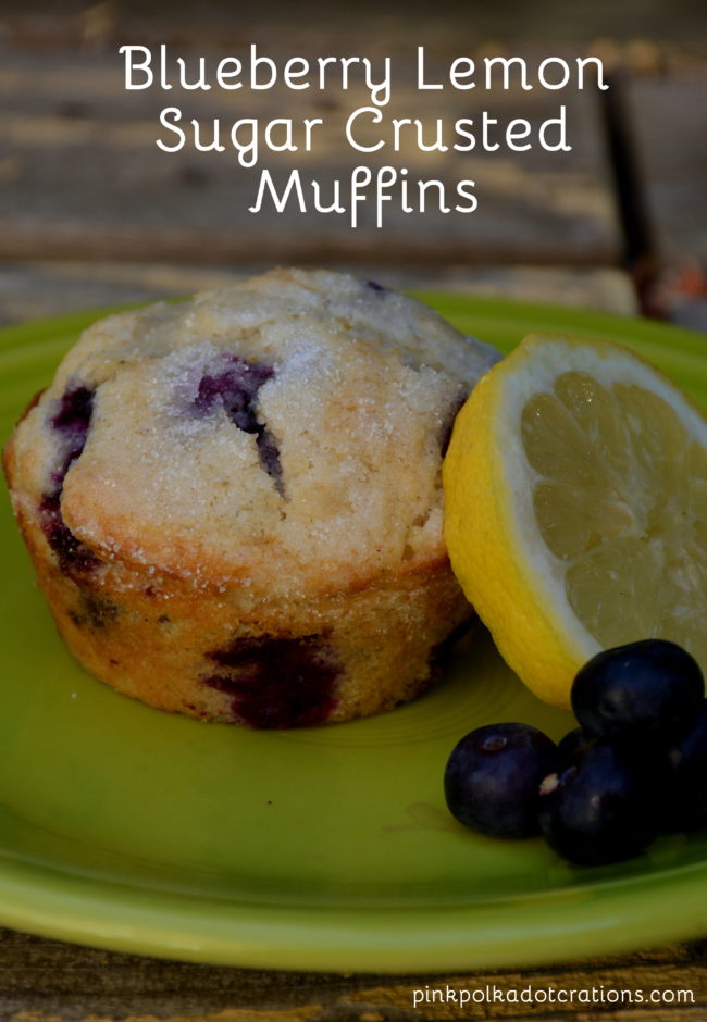 blueberry lemon sugar crusted muffins