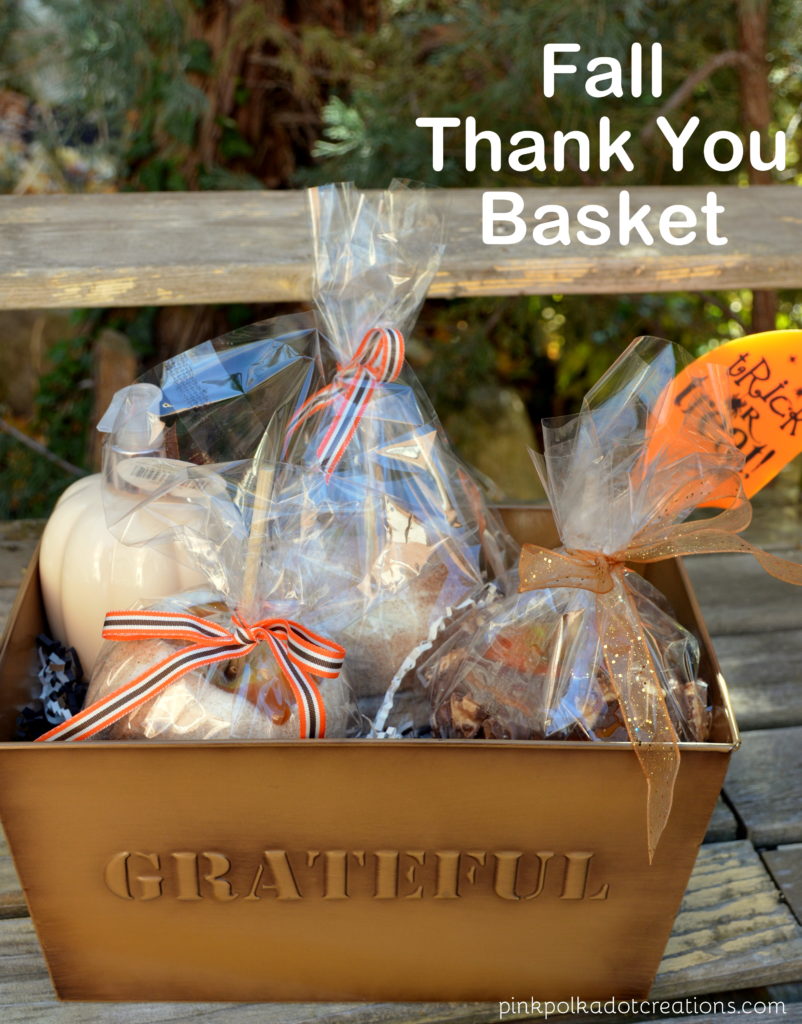 Fall thank you basket