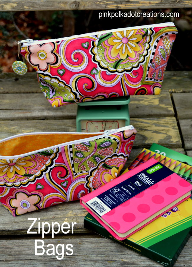 Easy to Sew Zippered Pouches! - Pink Polka Dot Creations