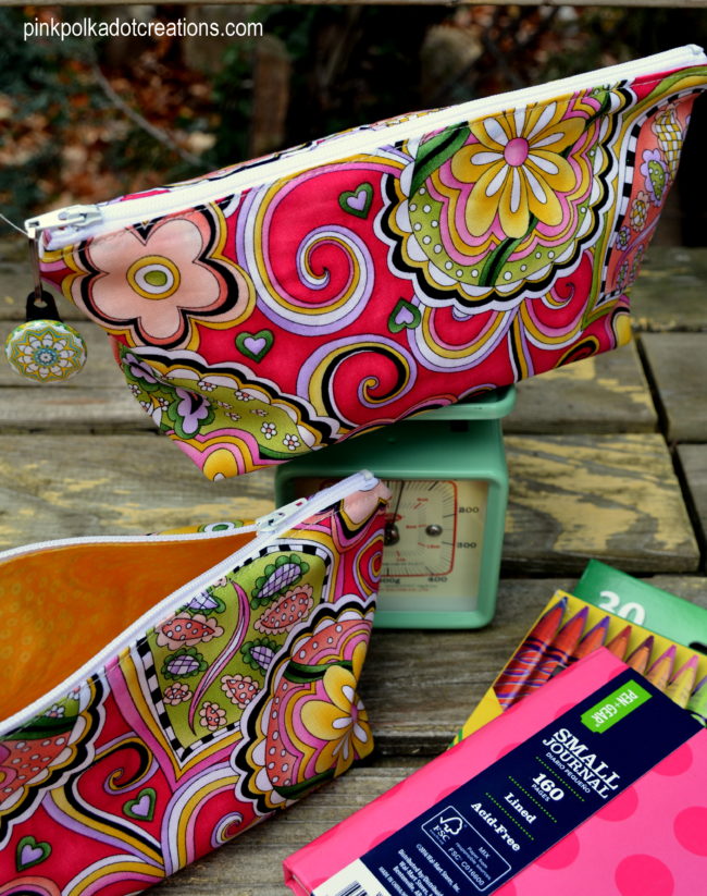 Easy to Sew Zippered Pouches! - Pink Polka Dot Creations