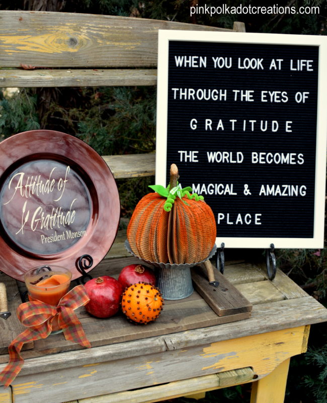 gratitude letter board