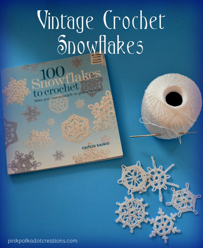 vintage crochet snowflakes