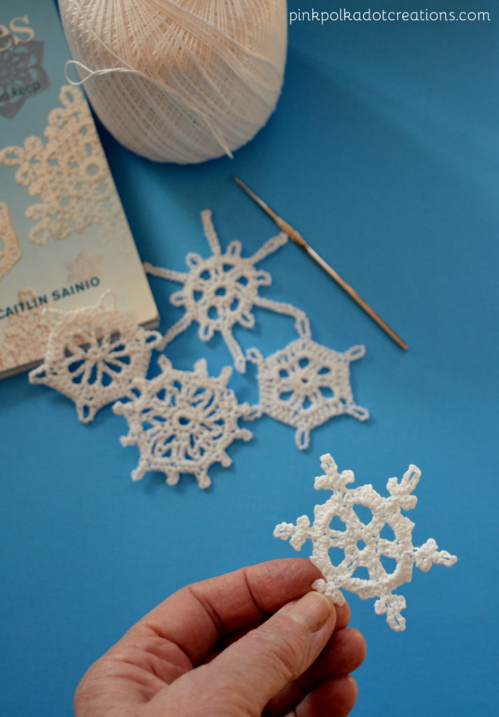 vintage crochet snowflakes