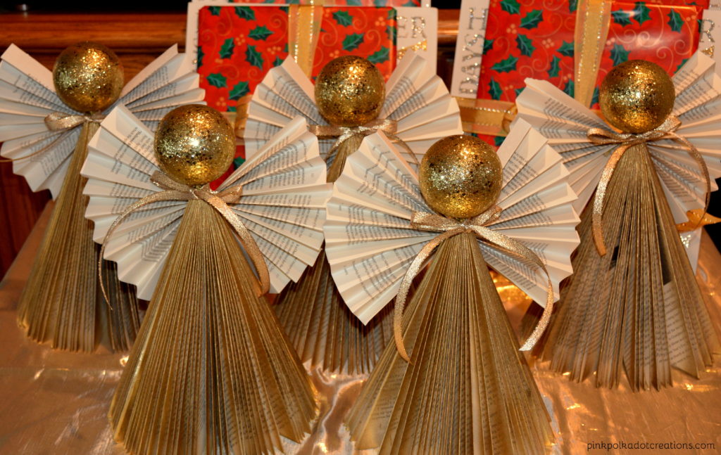 DIY Christmas Book Angels