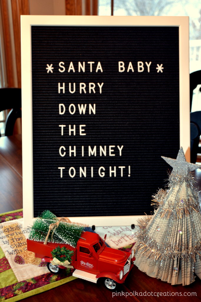 Santa Baby Letter Board