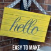 Painted "hello" board
