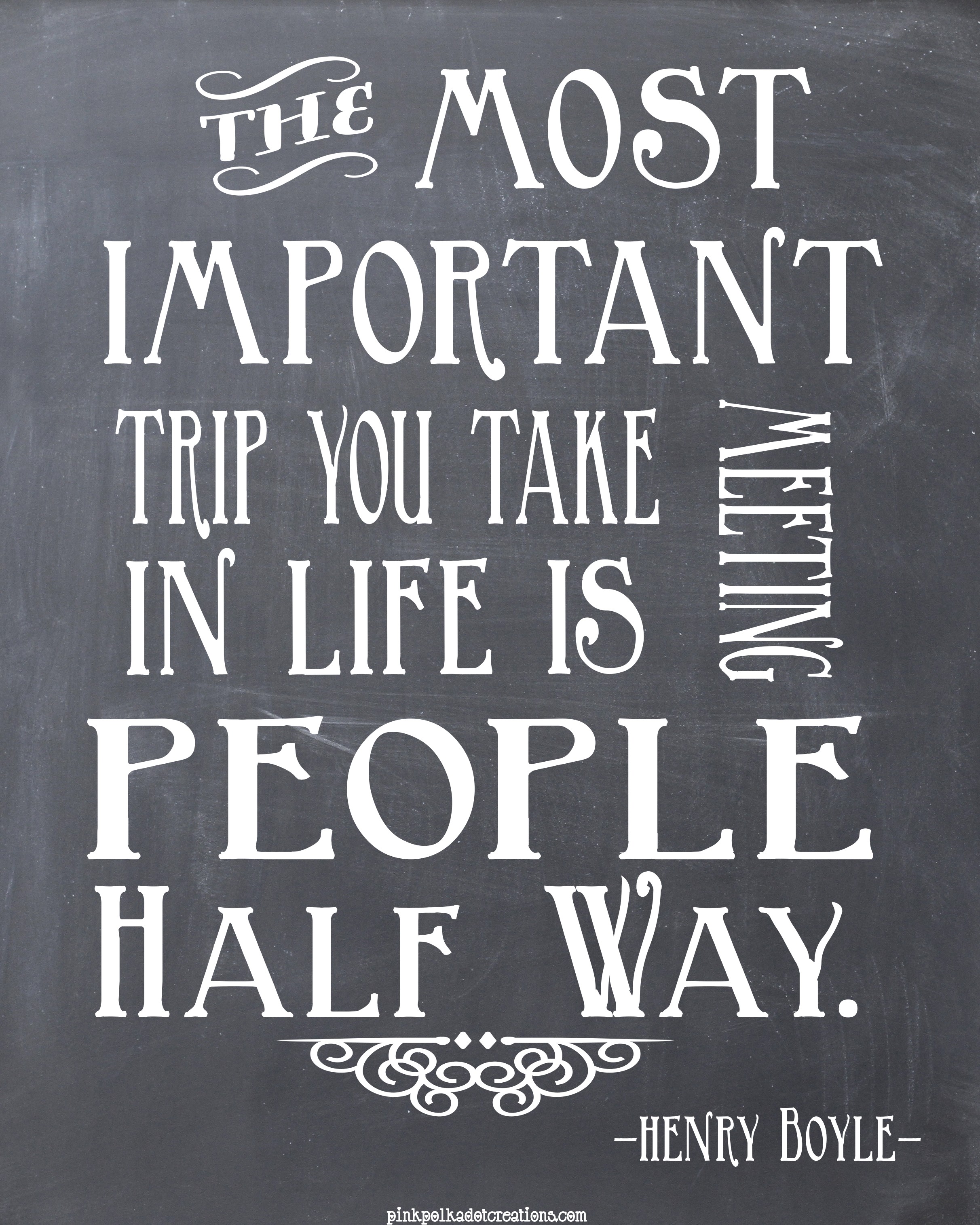 Thursday's Thought-The Most Important Trip... - Pink Polka Dot Creations