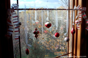 Christmas Window Treatments - Pink Polka Dot Creations