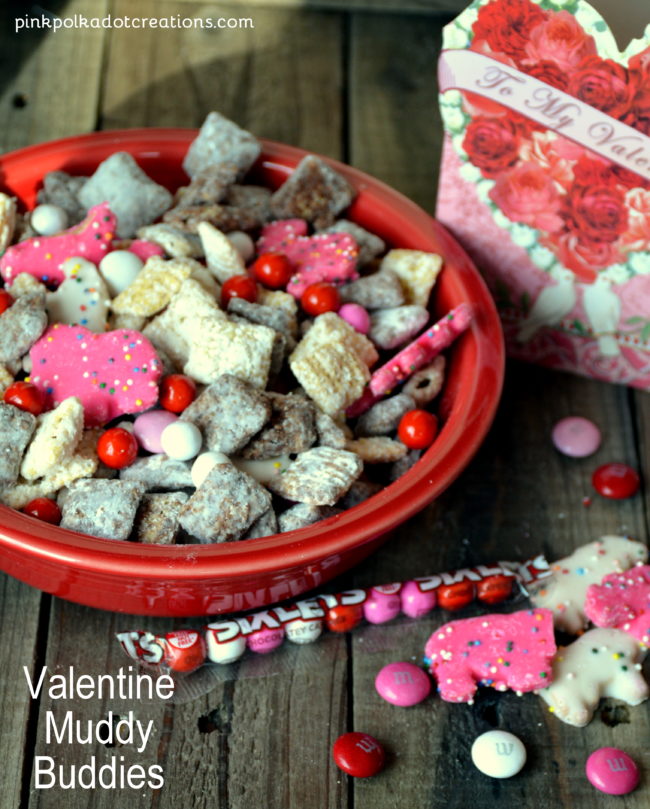Valentine Muddy Buddies - Pink Polka Dot Creations