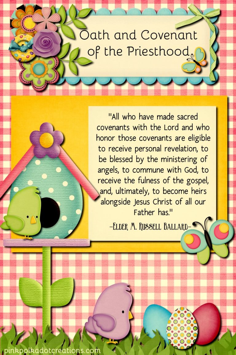 April 2017 Visiting Teaching Handout - Pink Polka Dot Creations